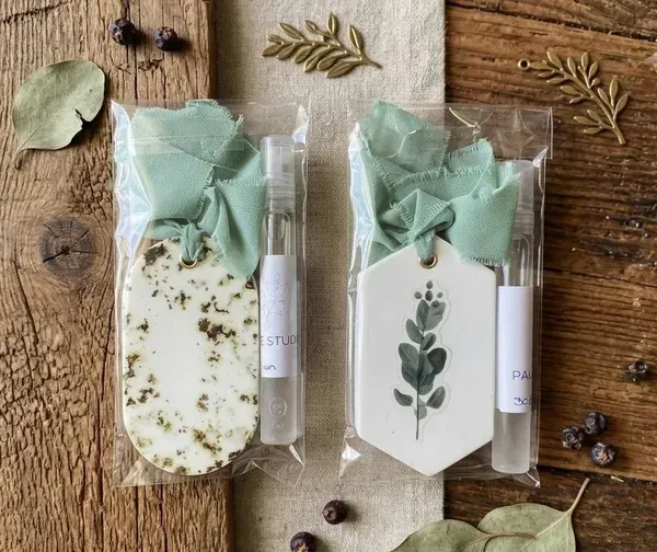 Ambientador de yeso con diseño artesanal