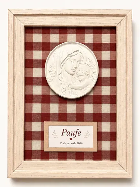 Detalle de Cuadro de Primera Comunión personalizado